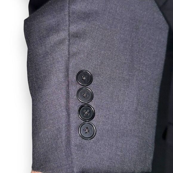 Perlis Charcoal Gray Empire 1917 Wool Sport Coat 42R - Picture 9 of 11